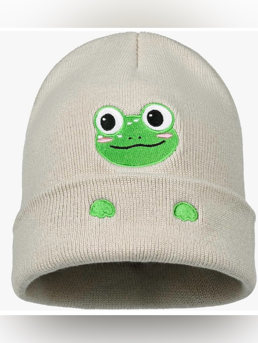 Embroidery Knit Beanie Hat for Adult and Big Kids Winter Warm